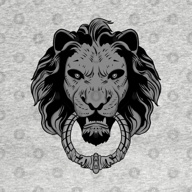 Face lion by Pulseender